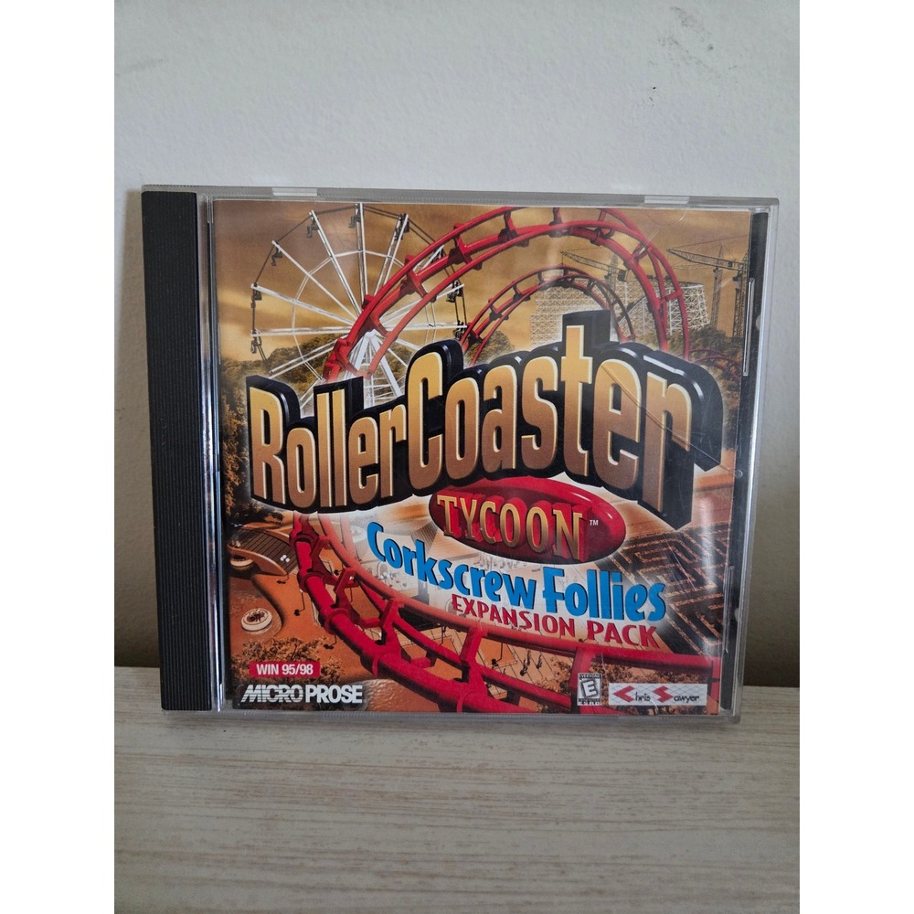 RollerCoaster Tycoon Corkscrew Follies Expansion Pack PC Windows 95 98 1999